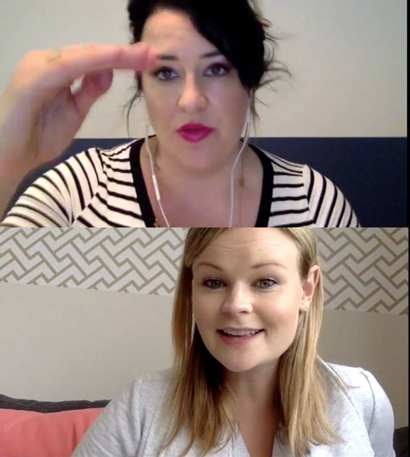 Kristina and Jolie, client strategy session