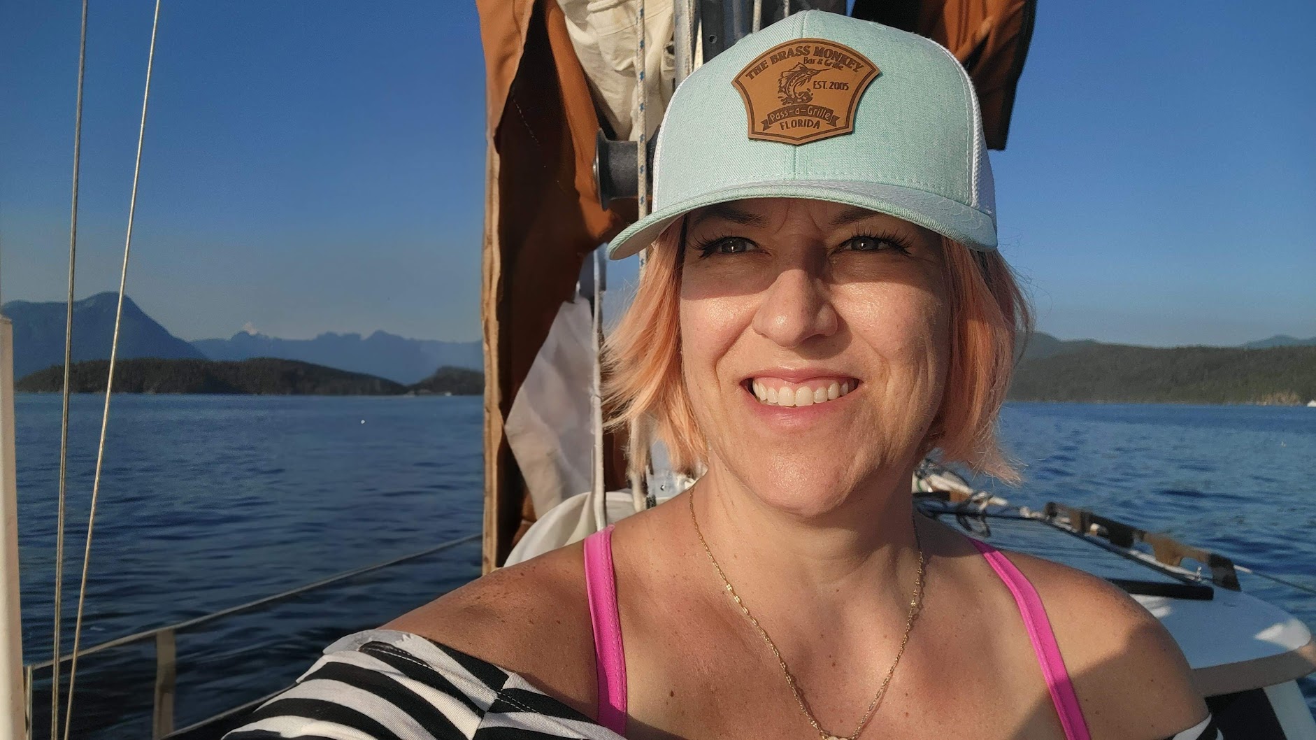 Kristina sailing in Desolation Sound BC